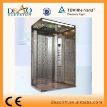 Machine roomless passenger elevator with pvc floor